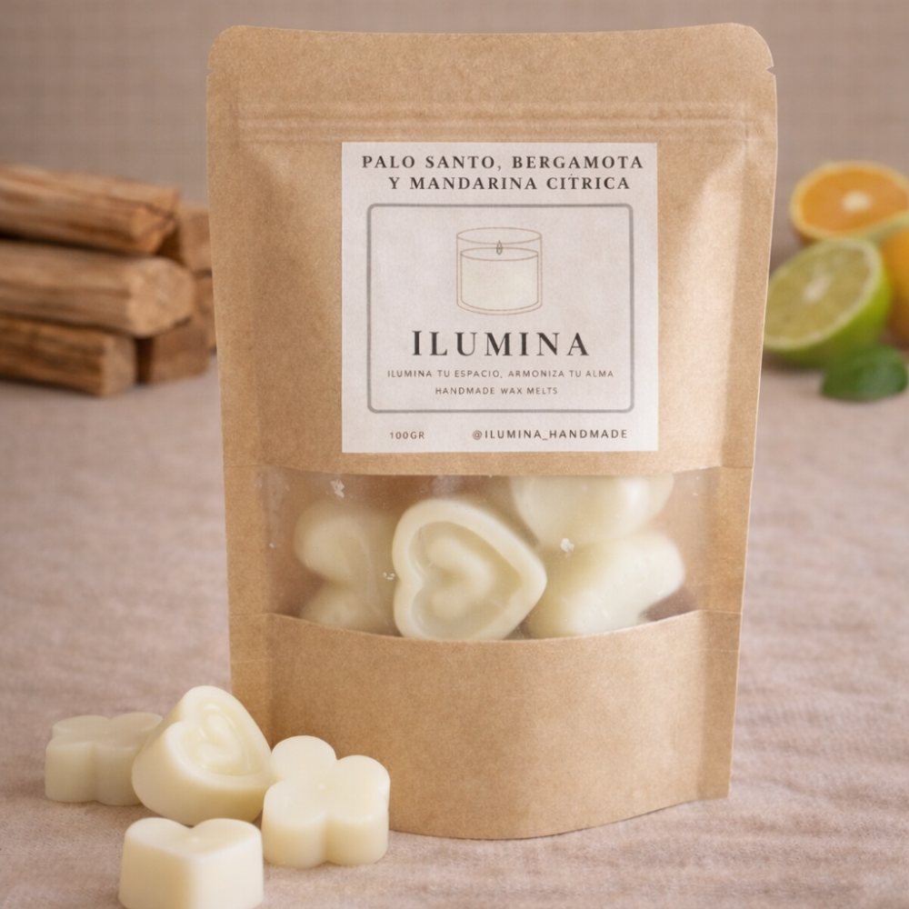 Wax Melts - Palo Santo, bergamota, mandarina cítrica